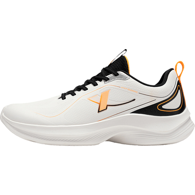 特步男鞋跑步鞋皮面防水运动鞋子