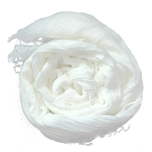 扎染围巾蜡染丝巾植物染草木染蓝染白色纯棉布料可染色