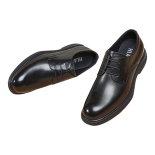 HLA/海澜之家男鞋最呼吸系列春秋新款商务正装真皮布洛克皮鞋新郎