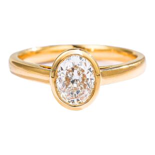 真诚钻戒 翎 一克拉1钻石戒指女真钻裸钻定制对戒男士求婚GIA