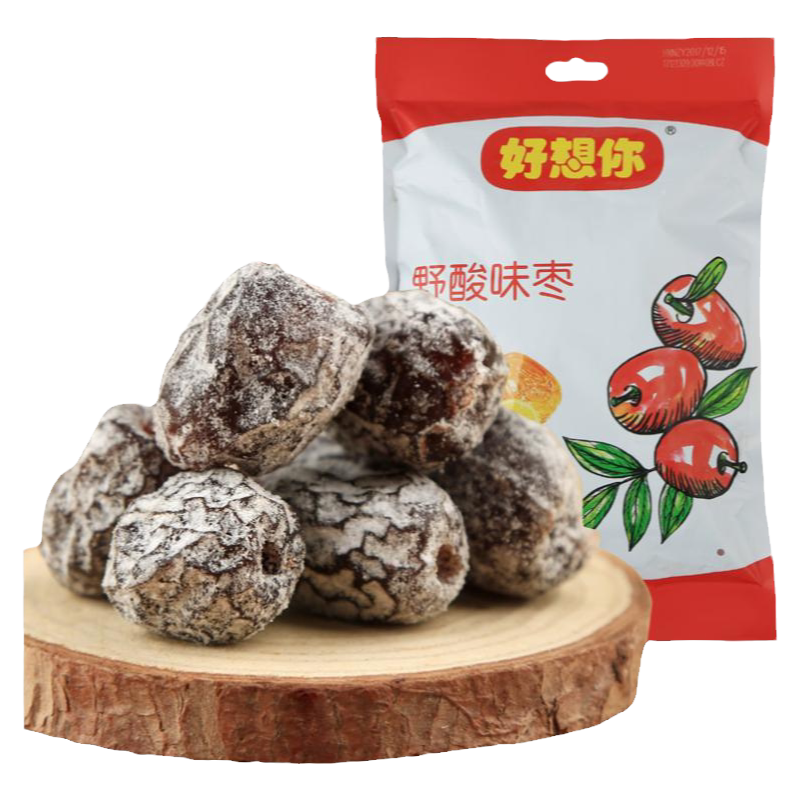 好想你野酸味枣280g酸甜蜜饯儿童开胃小零食特产红枣果脯小包装