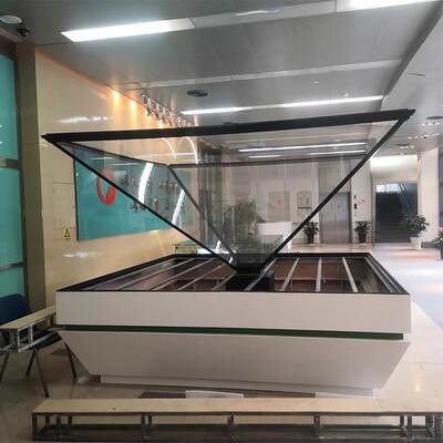 全息投影展柜360度全息展示柜裸眼3d金字塔悬浮立体成像展厅展柜