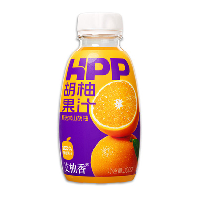 艾柚香HPP胡柚汁高压冷榨取常山100%果汁果蔬汁原汁原味新鲜礼盒
