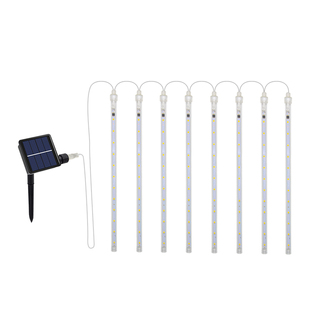 流星雨led灯太阳能彩灯闪灯串灯氛围灯户外防水挂树灯景观装饰灯