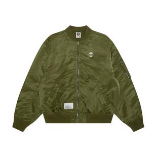 Aape旗舰店男装秋冬小标徽章休闲潮流宽松飞行夹克外套7728XXP