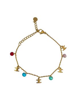 多巴胺彩色钛钢不褪色手链女款