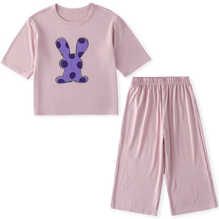 【抗菌+速干】棉花堂儿童家居服套装宝宝女童睡衣男童空调服夏季