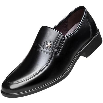 新款正装透气软底防滑休闲风皮鞋