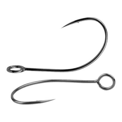 8001大眼单钩微物亮片钩细条溪流