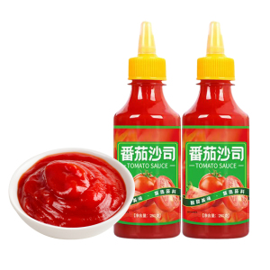 番茄酱番茄沙司商用摆摊家用手抓饼意面蕃茄酱小包装挤压瓶装官方
