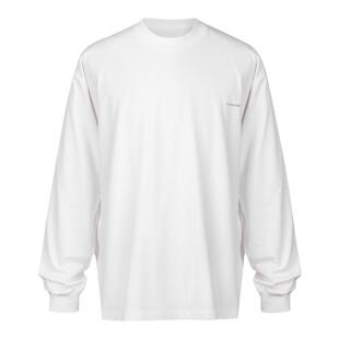 VLABMADE 简约高级感小logo印花纯色基础圆领短宽boxy长袖打底tee