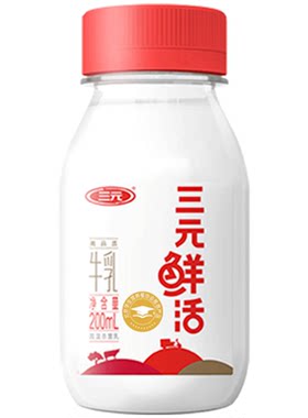 三元低温奶早餐营养纯牛奶200ml