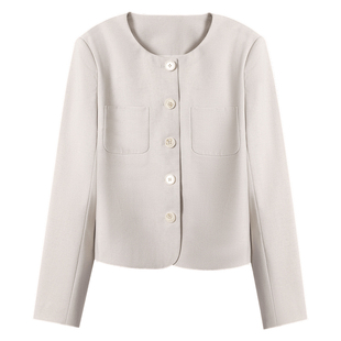 movk米白色西装外套女2025早秋新款高级感职场通勤面试正装套装女