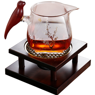 胡桃木蜡烛温茶炉加热底座玻璃茶壶明火烤橘子煮茶器热茶暖茶炉
