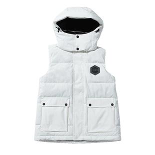 SCALER思凯乐户外羽绒服马甲工装风男款秋冬季连帽羽绒背心坎肩女