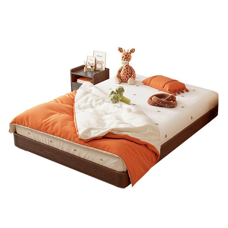 橡木地台床床腿可自由拆卸两用