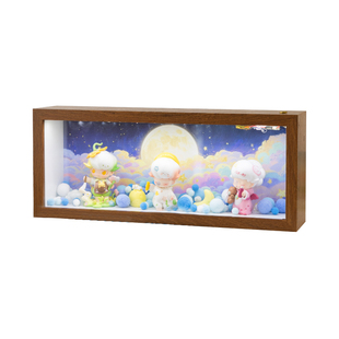 盲盒收纳相框适配泡泡玛特DIMOO梦里梦外造景立体展示盒场景装饰