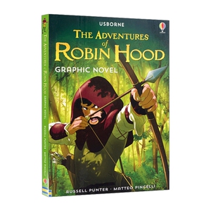 英文原版 The Adventures of Robin Hood Graphic Novel 罗宾汉冒险漫画小说 青少年课外阅读 冒险小说