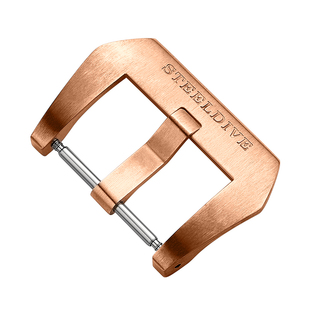 德国进口CuSn8锡青铜实心手表扣复古氧化变色20、22mm通用表带扣