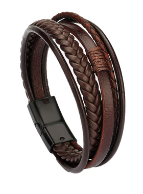 男士皮手链编织欧美简约饰品学生