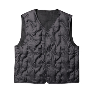 TANGTOWN【双面穿】90白鹅绒羽绒马甲 轻薄款修身大衣叠穿内胆 冬