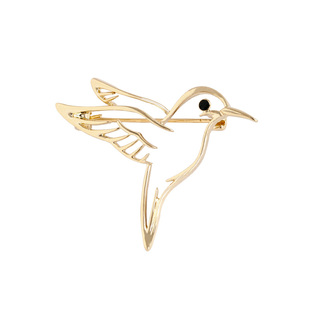 【为我停留】防走光胸针扣镂空小鸟领口小巧精致别针简约胸花配饰