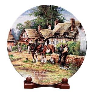 威基伍德Wedgwood英伦乡间生活1991 1992限量陶瓷盘装饰挂盘坐盘