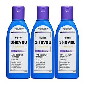 【大瓶装更优惠】控油去屑二硫化硒澳洲SHEVEU赛逸洗发水375ml*3