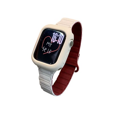 适用iwatch细版硅胶回环磁吸表带