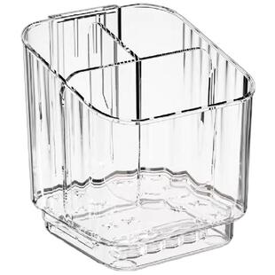 浴室带分格置物架卫生间免打孔牙刷牙膏收纳盒壁挂洗漱用品收纳架