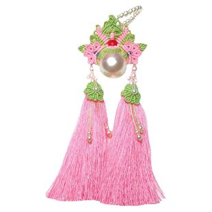 好心情原创手工编织凤冠花嫁之花茉刀马旦DIY材料包中国结挂饰