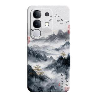 肌理水墨适用vivoY300t手机壳Y300t新款vivo小众高级感保护套vovoy液态硅胶viviy全包防摔男女丫viv0艺术外壳