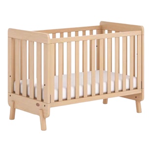 Boori进口全实木新生婴儿床多功能宝宝床拼接大床可调哈宝护栏床