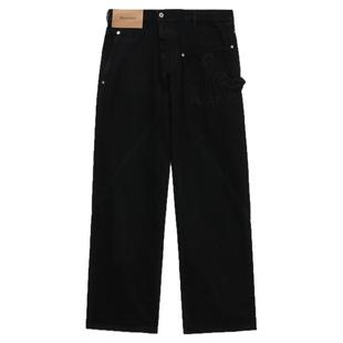 IT JW Anderson男装直筒牛仔裤新款复古潮酷不规则裤腰长裤110595