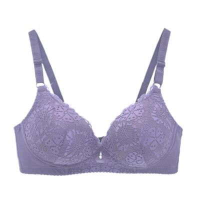 蕾丝无钢圈舒适透气三排扣透气