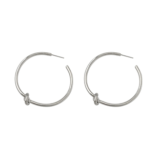 DOUDOUSTORE千千结设计显脸小夸张耳圈金属圈圈耳环耳饰