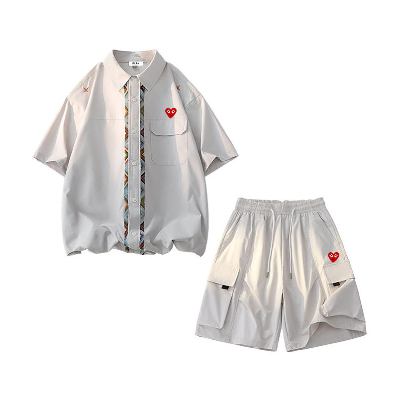 PLAYAVMXW男夏季短袖短裤套装