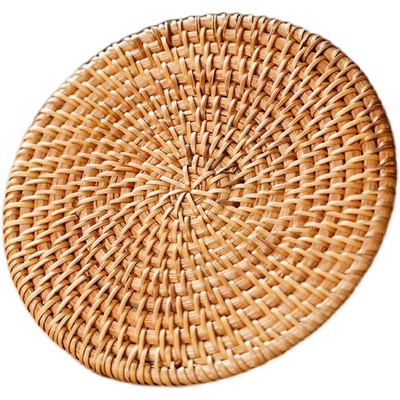 竹茗堂藤编干泡台粗陶储水式壶承