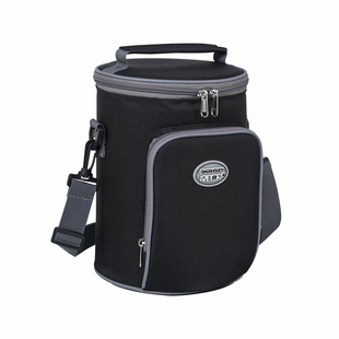 饭盒袋子手提圆形保温桶套学生上班族带饭袋便当包铝箔加厚保温袋