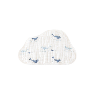 babylove婴儿枕头云片枕新生宝宝防吐奶枕巾吸汗透气纯棉纱布平枕