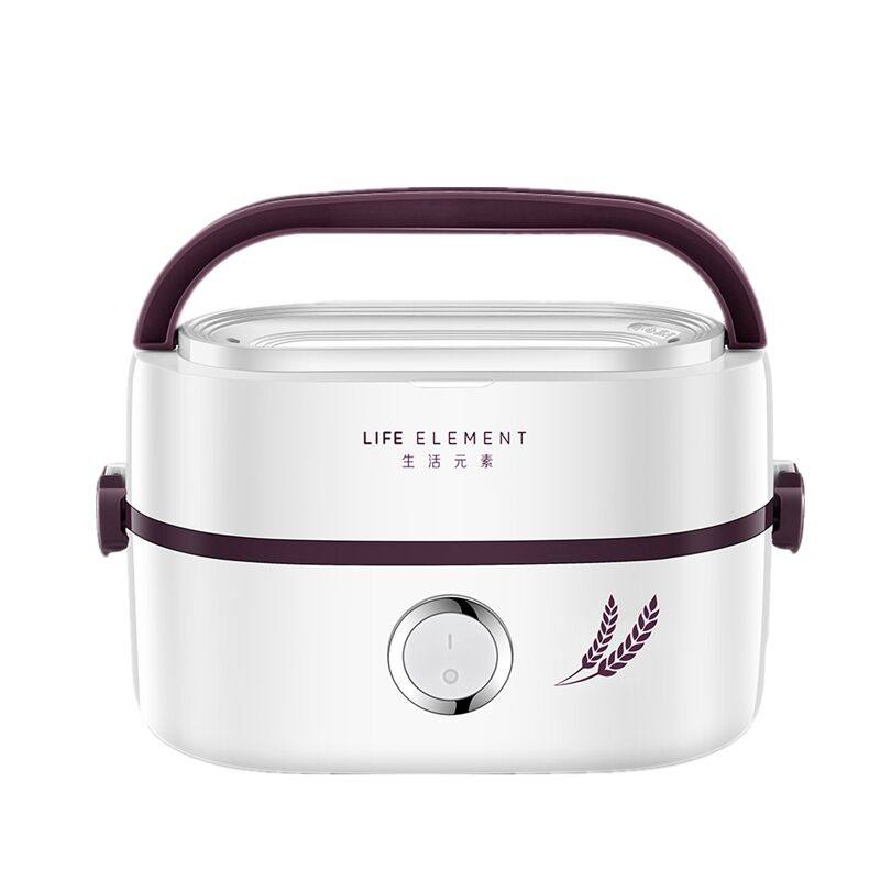 生活元素电热饭盒办公室宿舍热饭器迷你小容量可插电保温便携带饭