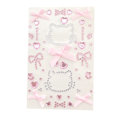 演唱会应援贴纸爱心蝴蝶结面部儿童化妆贴脸部饰品拍照圣诞妆容贴