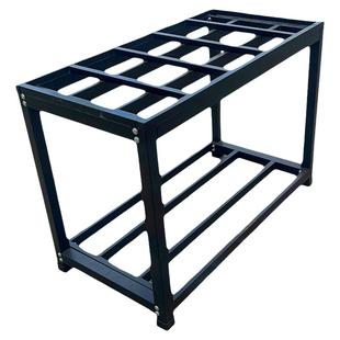 重型双层鱼缸架子高承重支架底座落地底柜定制鱼缸架水族馆展架