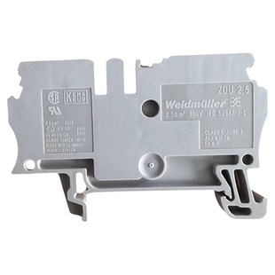 魏德米勒 ZDU 2.5 弹簧式 接线端子 德国  Weidmuller 1608510000