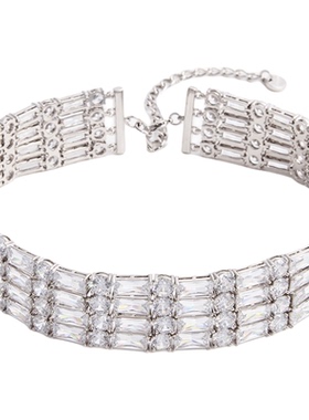 self-portrait方块choker项链