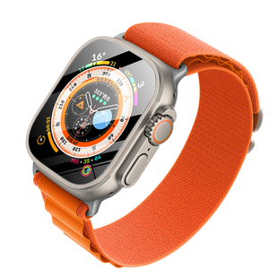 西蒙迪奥适用于applewatchultra2钢化膜applewatchultra手表钢化膜ultra2防爆贴膜ultra全屏保护膜手表蓝光