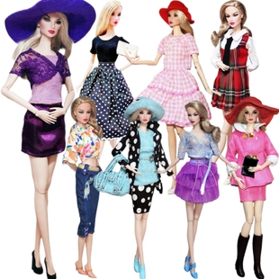 30厘米6分洋娃娃时尚衣服套装比芭珍妮ST桃子PP心怡小布丽佳FR-9