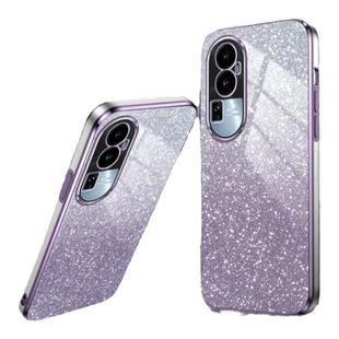 适用OPPOReno11pro手机壳Reno9pro+渐变闪粉全包边防摔透明reno8/6/5/4/3/2硅胶软壳reno7新款reno10高级感14