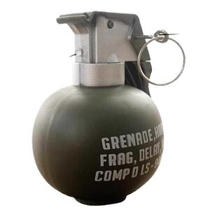 金属M67手雷模型拉环军事手榴玩具军迷M18烟雾手弹闪光震撼弹
