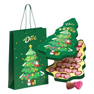 德芙牛奶心语巧克力圣诞树礼盒装礼物元旦新年春节年货节送礼